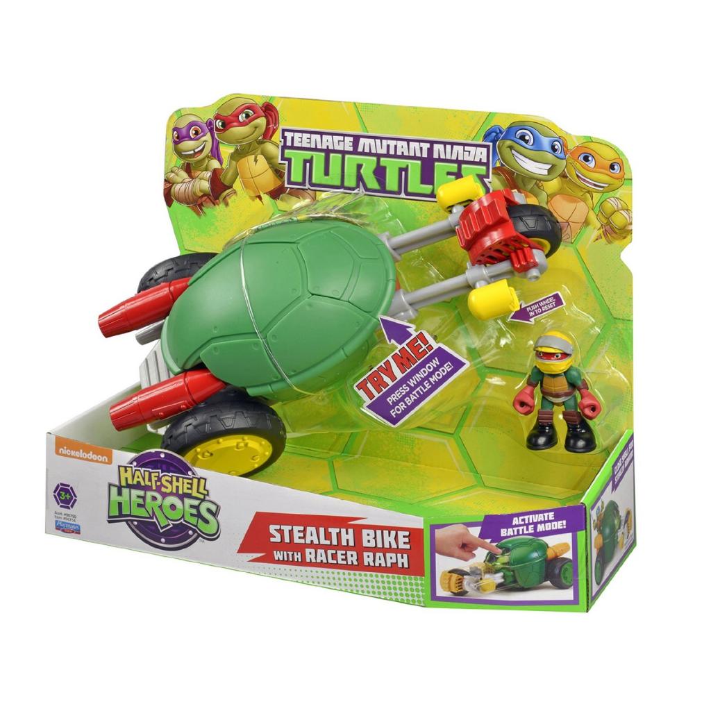 Бойовий транспорт TMNT Мотоцикл Стелс и эксклюзивная фигурка Рафаэля (96754) - изображение 5