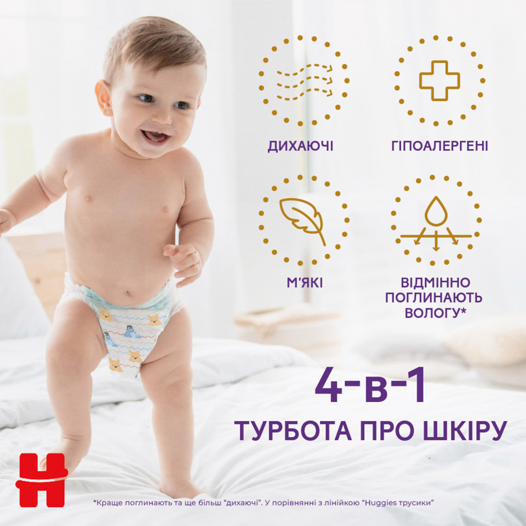 Підгузки Huggies Extra Care Розмір 6 (15-25кг) Pants Box 60 шт (5029053582429) - зображення 3