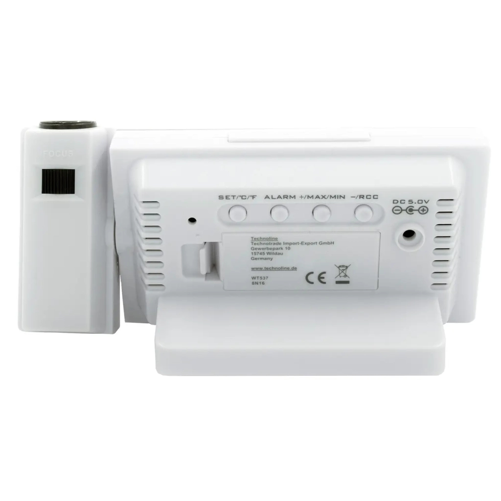 Настільний годинник Technoline WT537 проекційний White (DAS301197) - зображення 4