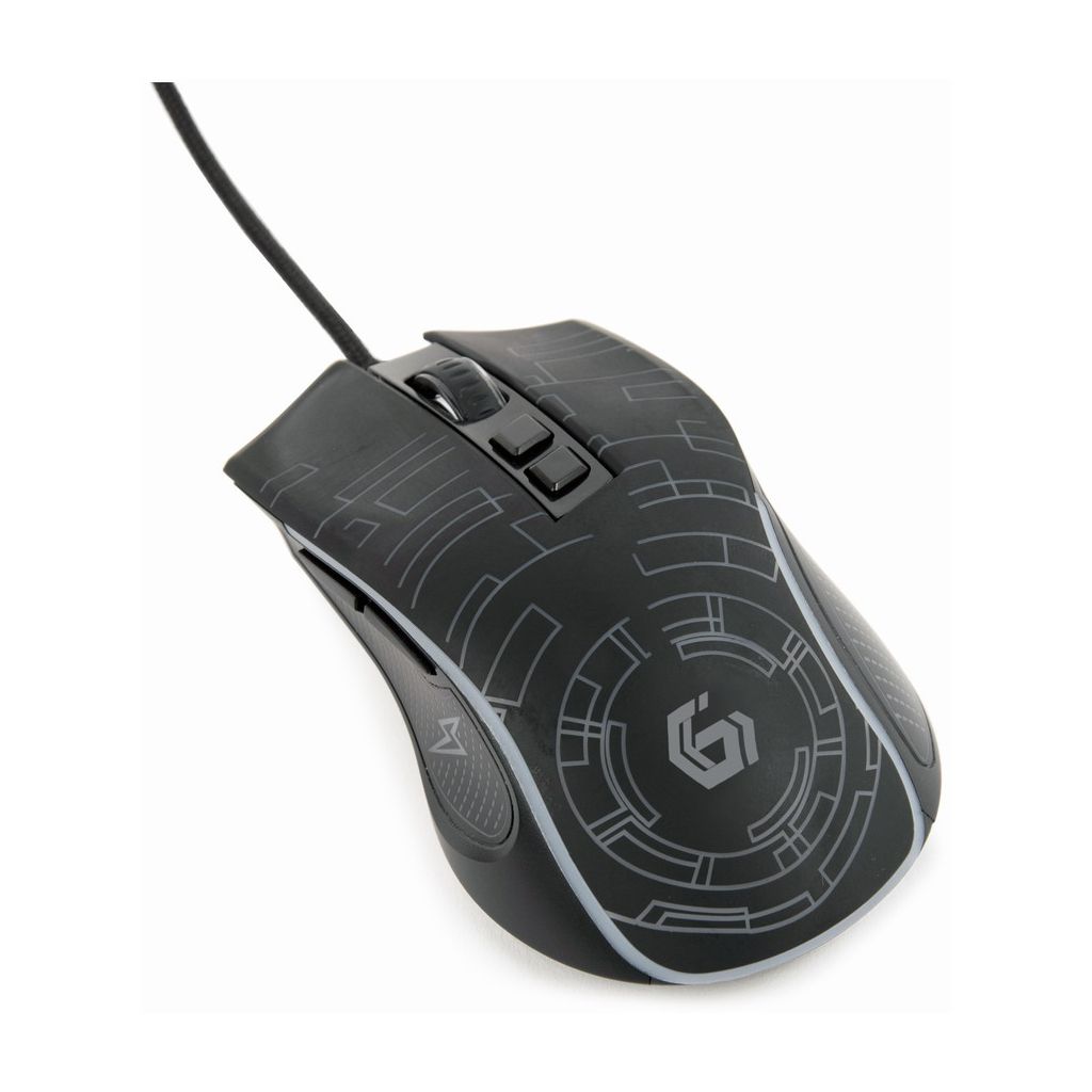 Мишка Gembird MUSG-RGB-01 USB Black (MUSG-RGB-01) - зображення 5