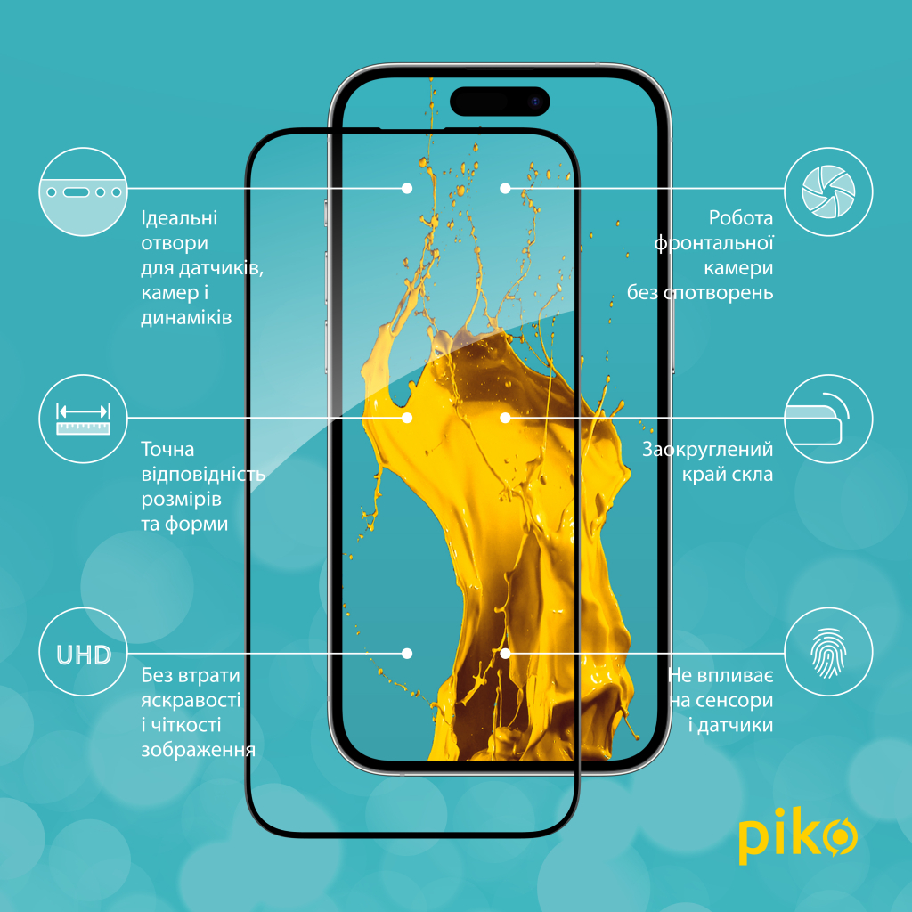Скло захисне Piko Full Glue Apple iPhone 14 Pro (1283126541889) - зображення 2