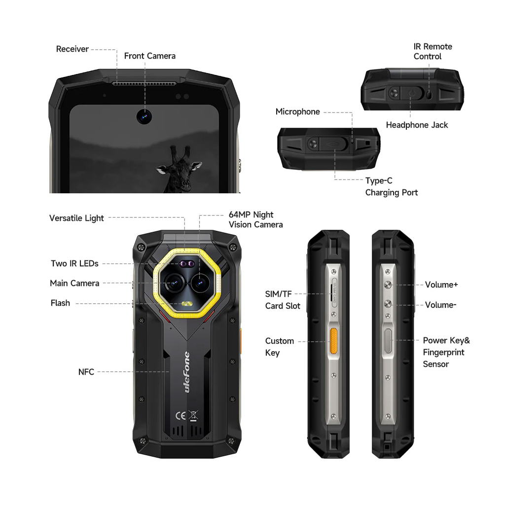 Мобільний телефон Ulefone Armor Mini 20 Pro 8/256Gb Black (6975326663243) - зображення 12