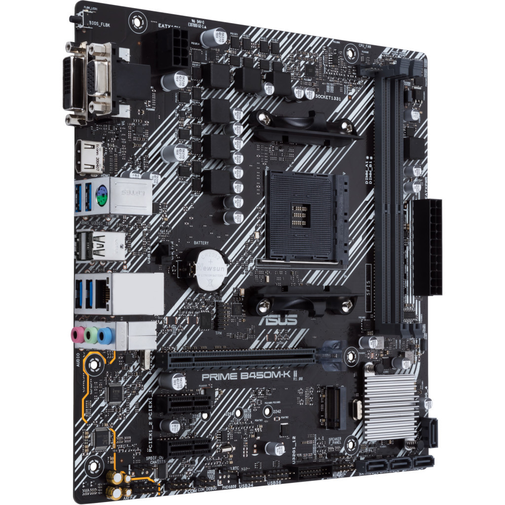 Материнська плата ASUS PRIME B450M-K II - зображення 3