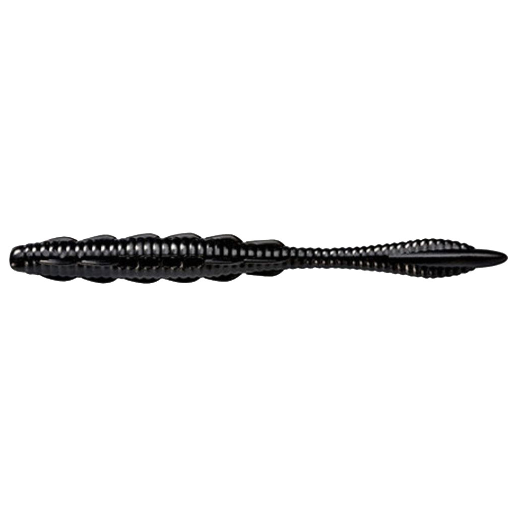 Силікон рибальський FishUP Scaly Fat 3.2" 101 - Black, cheese taste (8шт/уп) (1864.06.09) - зображення 1