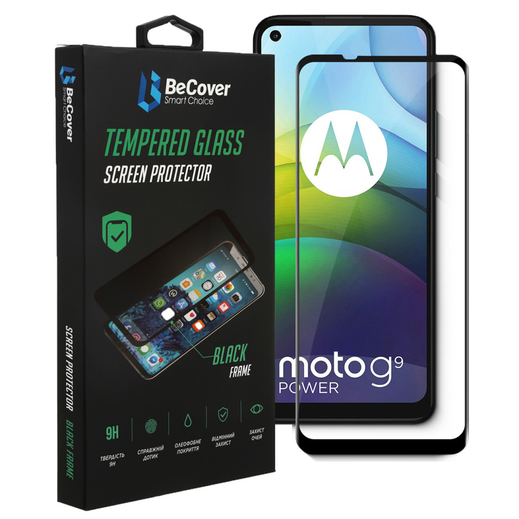 Скло захисне BeCover Motorola Moto G9 Power Black (706085) - зображення 3