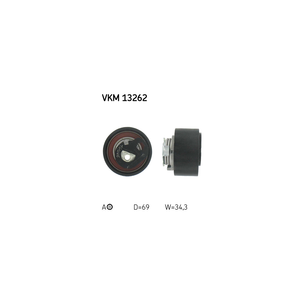 Ролик натягувача ременя SKF VKM 13262 - зображення 1