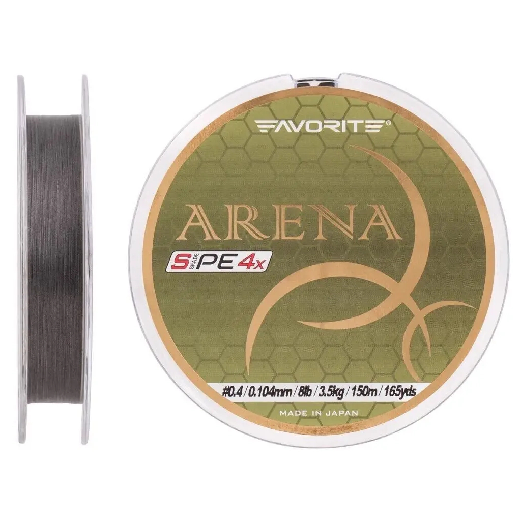 Шнур Favorite Arena PE 4x 150m 0.4/0.104mm 8lb/3.5kg Silver Gray (1693.10.91) - зображення 2