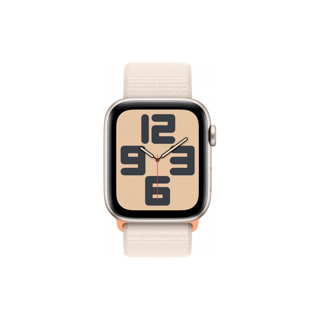 Смарт-годинник Apple Watch SE 2023 GPS 44mm Starlight Aluminium Case with Starlight Sport Loop (MRE63QP/A) - зображення 2