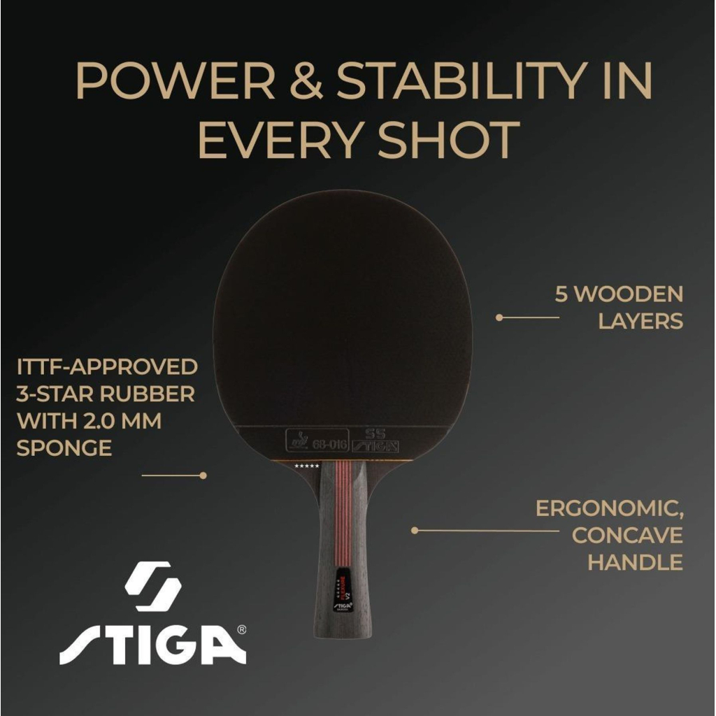 Ракетка для настільного тенісу Stiga Ракетка для настільного тенісу Stiga Flexure 5 Star ver.2 FL (1215-1205-3 (931707) - изображение 9