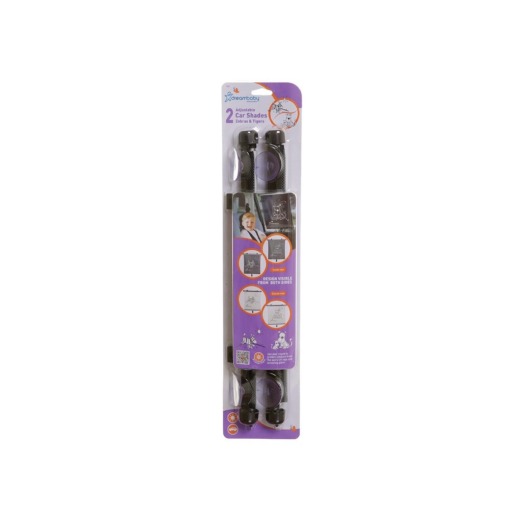 Сонцезахисний екран в автомобіль DreamBaby Zebra+Tiger (G238) - зображення 8