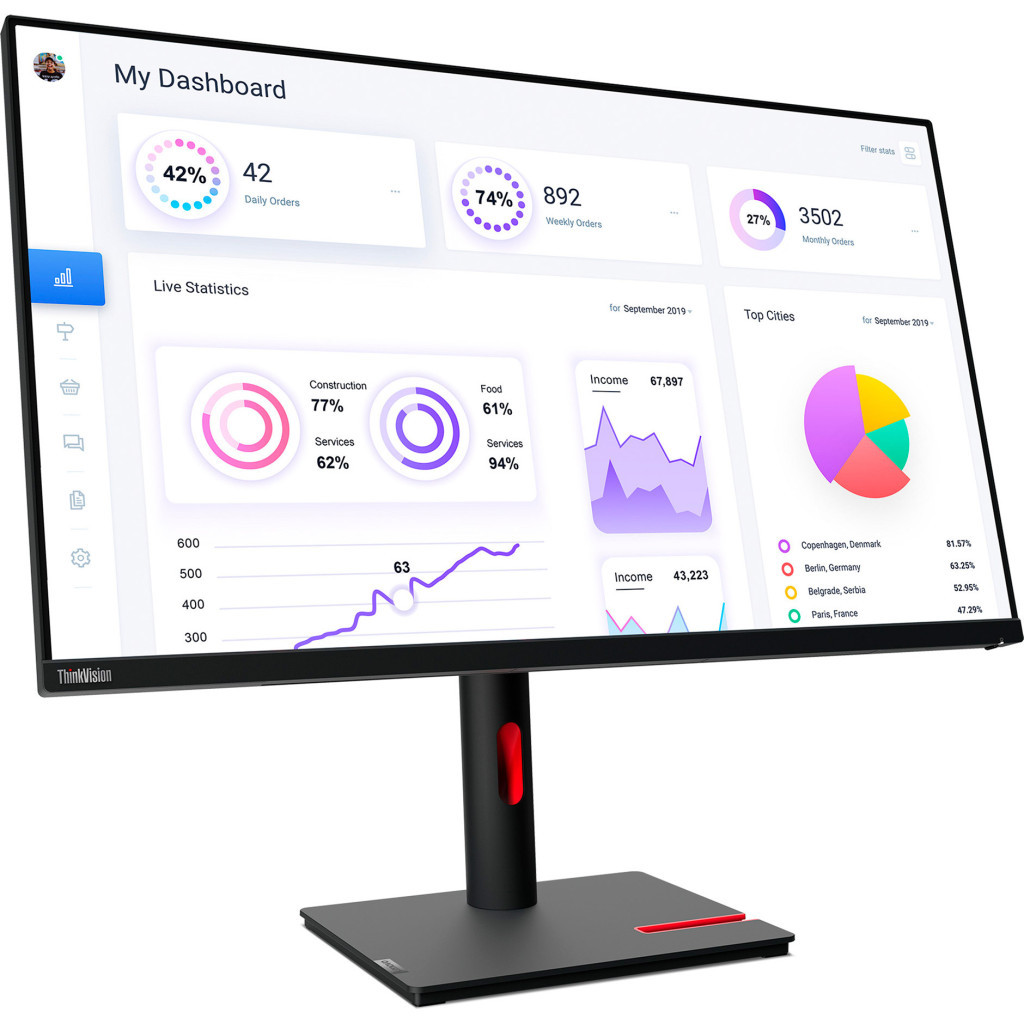 Монітор Lenovo T32p-30 (63D2GAT1UA) - зображення 2