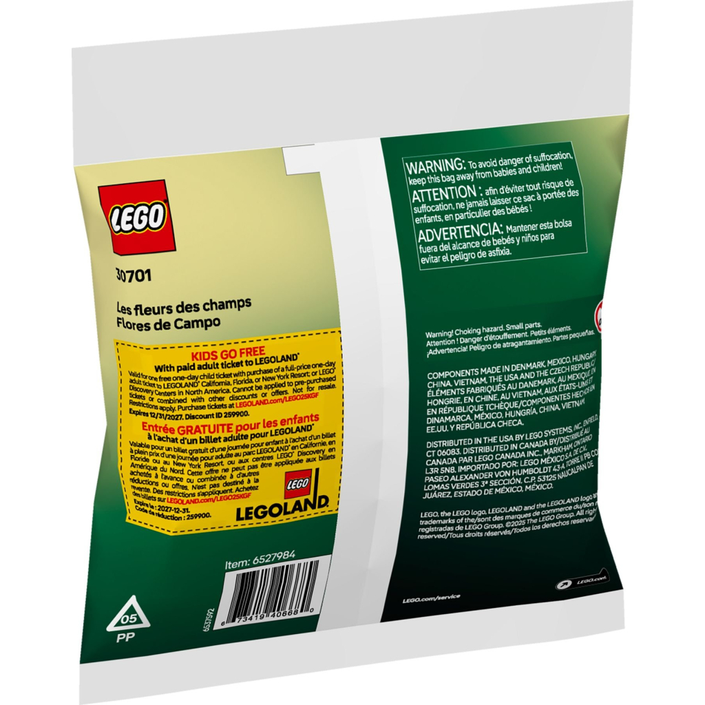 Конструктор LEGO Botanicals Польові квіти (30701) - зображення 3