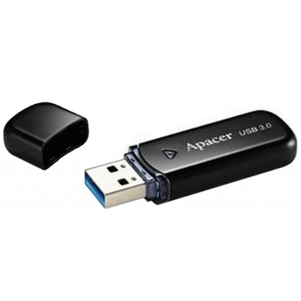 USB флеш накопичувач Apacer 64GB AH355 Black USB 3.0 (AP64GAH355B-1) - зображення 3