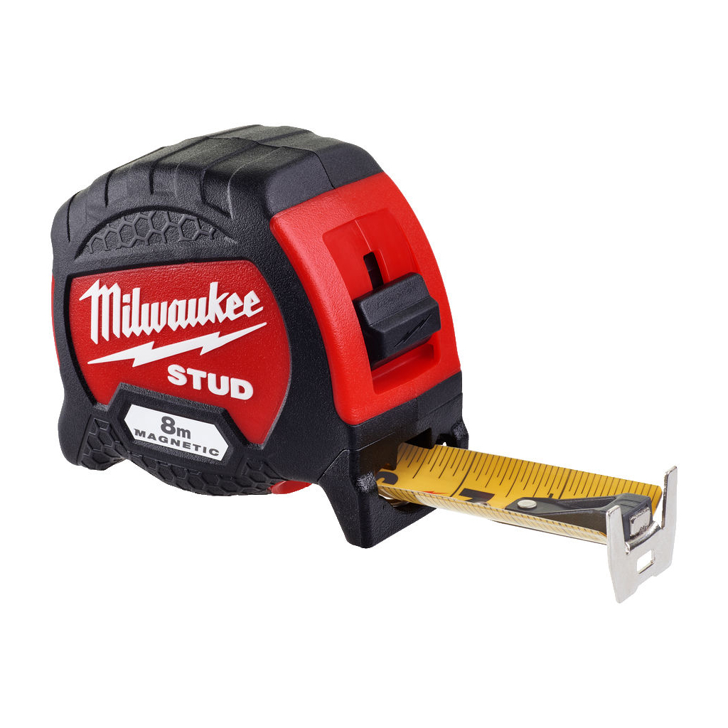 Рулетка Milwaukee магнітна STUD, 8м 33мм (4932471627) - зображення 1