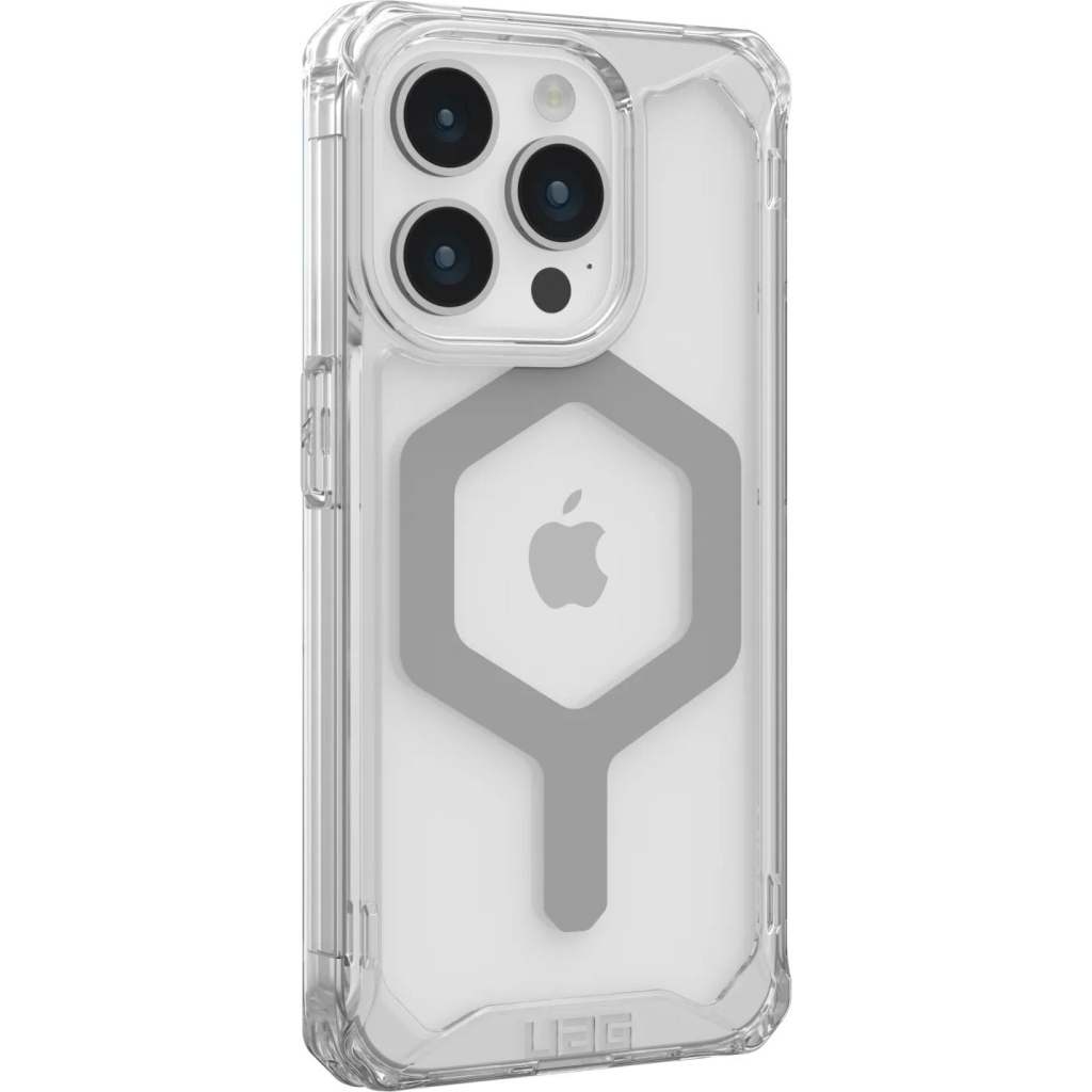Чохол до мобільного телефона UAG Apple Iphone 15 Pro Plyo Magsafe Ice/Silver (114286114333) - зображення 9