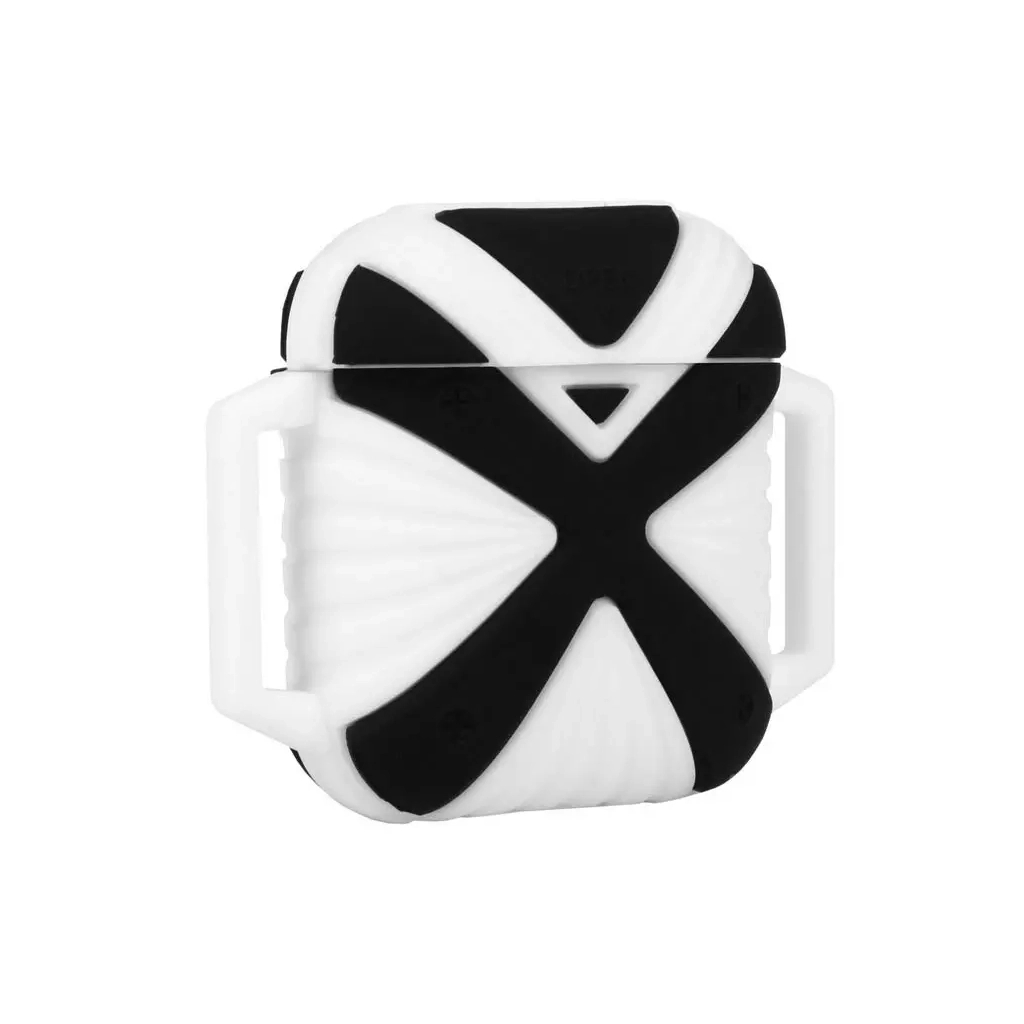 Чохол для навушників X-HuWei i-Smile для Apple AirPods IPH1443 Black+White (702333) - изображение 1