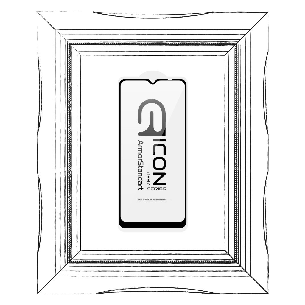 Скло захисне Armorstandart Icon Samsung A04 / A04s / A04e / M04 / F04 Black (ARM63894) - зображення 3