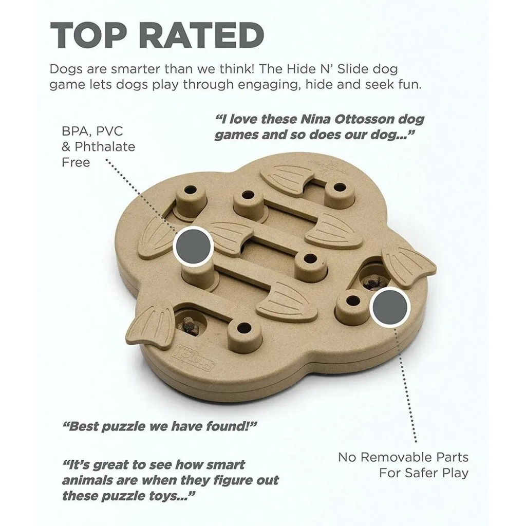 Іграшка для собак Nina Ottosson інтерактивна "Сховище" бежева (0700603673389) - зображення 3