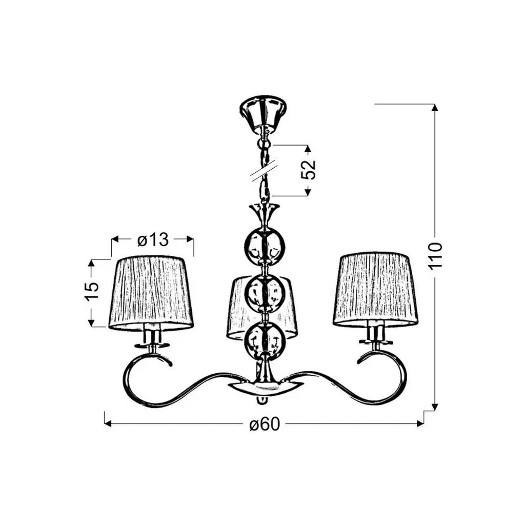 Люстра Candellux CLARA (33-21618) - зображення 2