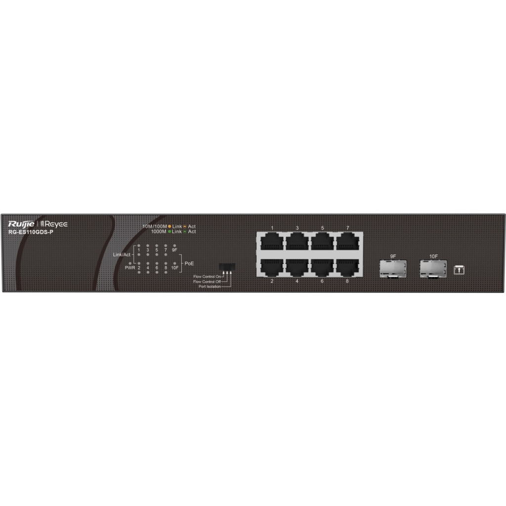 Комутатор мережевий Ruijie Networks RG-ES110GDS-P - зображення 2