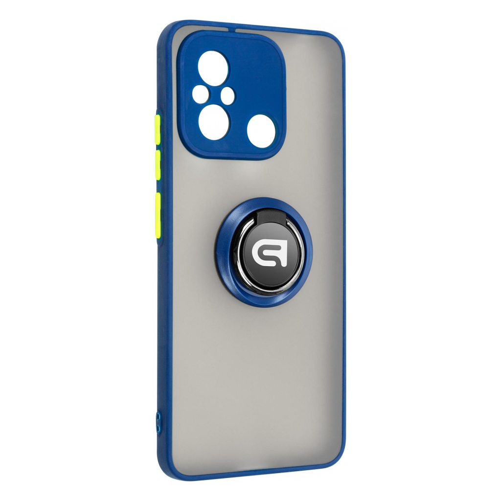 Чохол до мобільного телефона Armorstandart Frosted Matte Ring Xiaomi Redmi 12C Navy Blue (ARM68372) - зображення 1