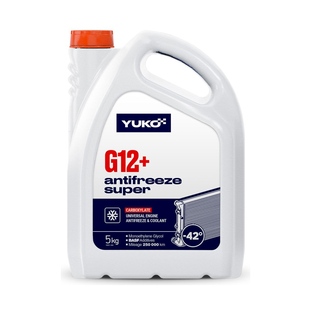 Антифриз Yuko -40 Super G12+ червоний 5л (4820070248227) - изображение 1