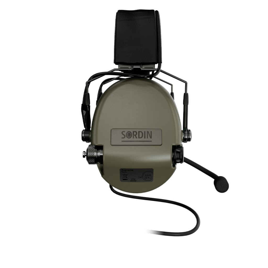 Тактичні навушники Sordin Supreme MIL CC Slim Headband Green PVC (74332-06-S) - зображення 4