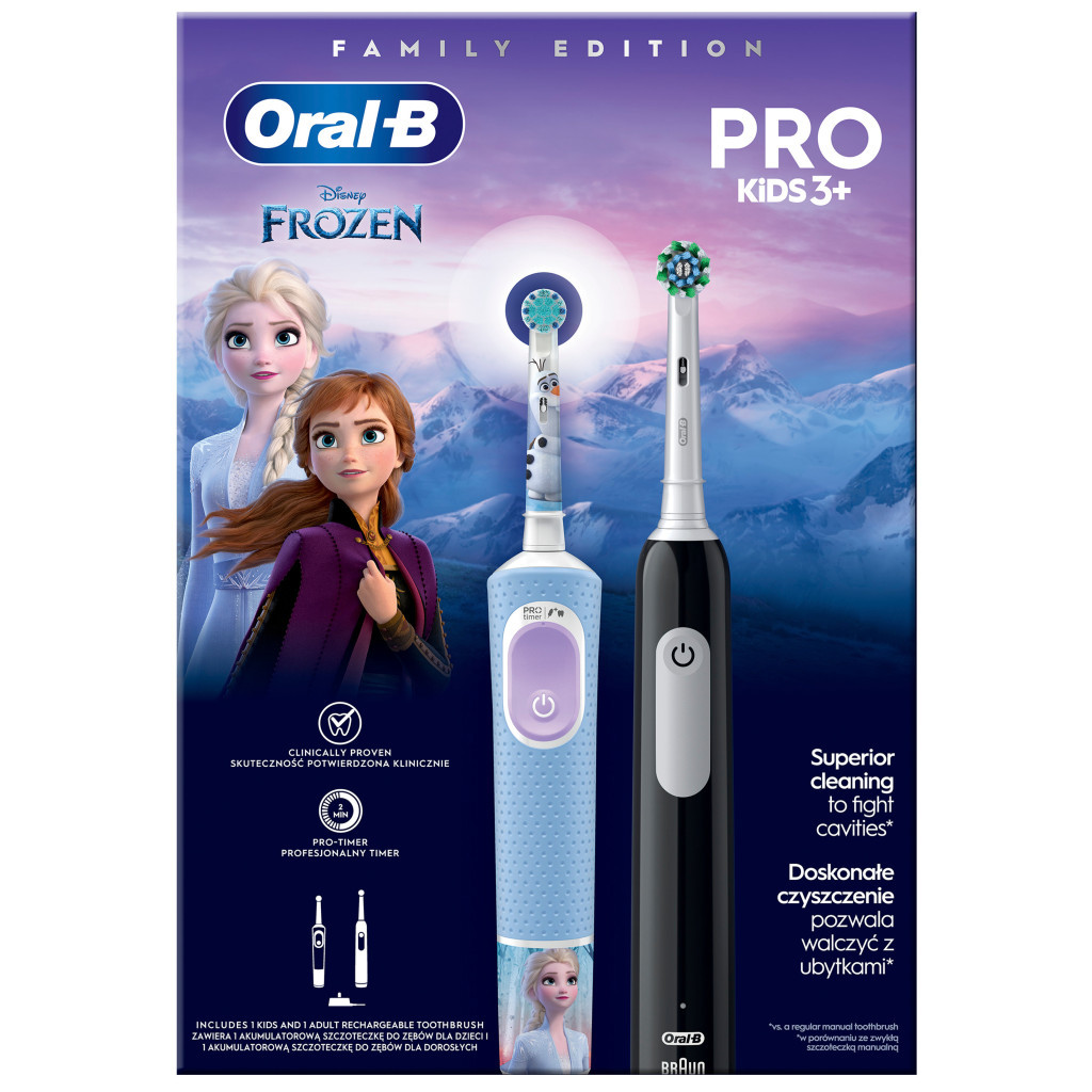 Електрична зубна щітка Oral-B Pro Series 1 + Oral-B Pro Kids «Крижане серце» (8006540784372) - зображення 3
