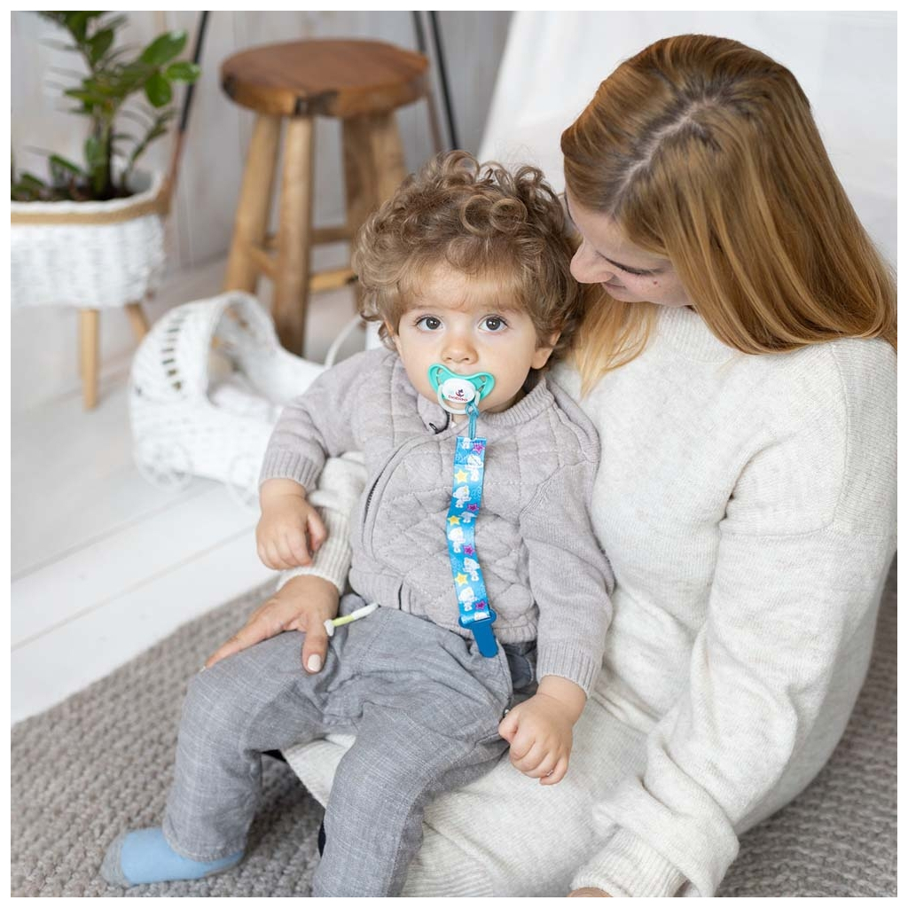 Пустушка Baboo Marine силіконова, світиться в темряві, 0+ (зелена) (5-029) - зображення 5