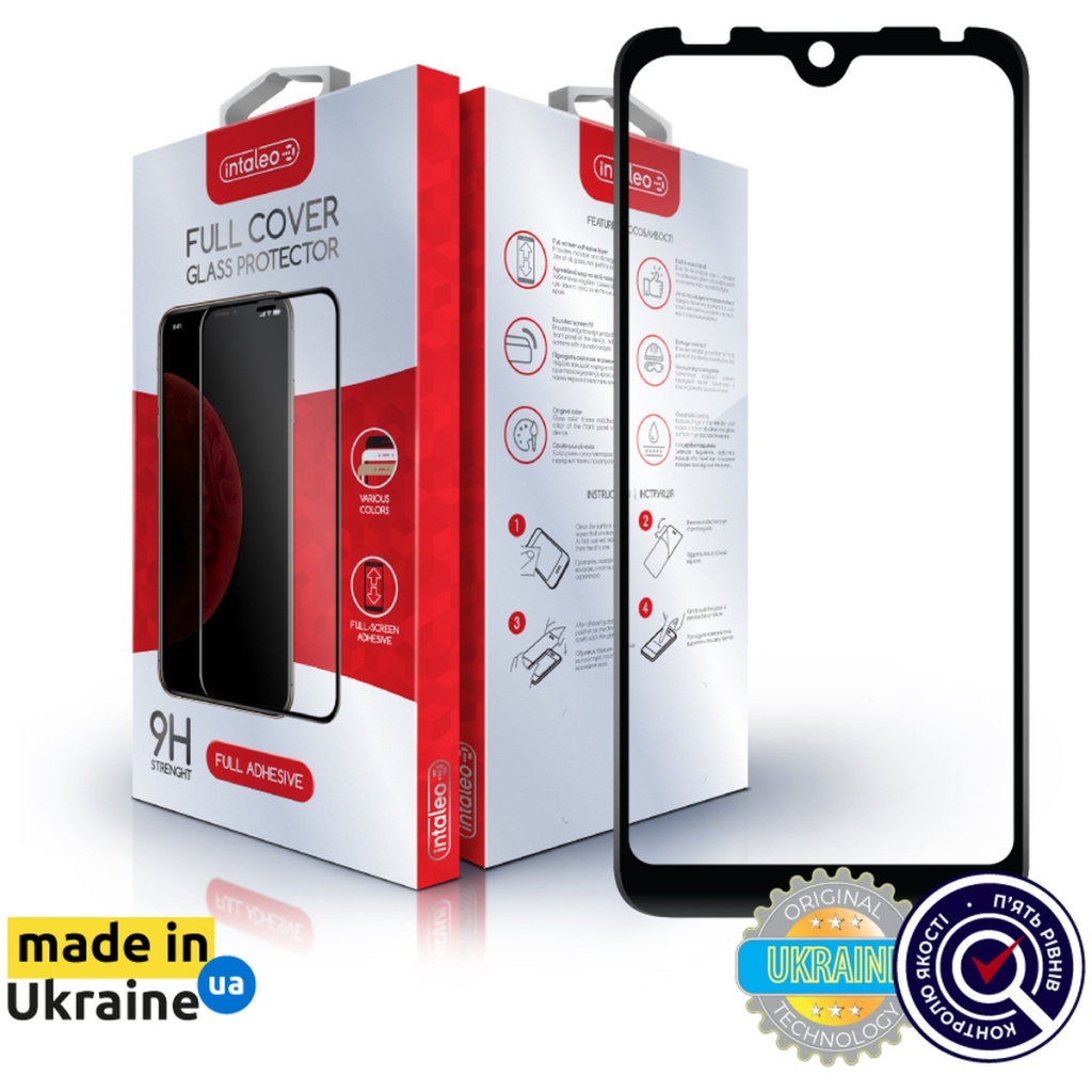 Скло захисне Intaleo Full Glue Tecno Pop 5 Go Black (1283126573378) - зображення 1