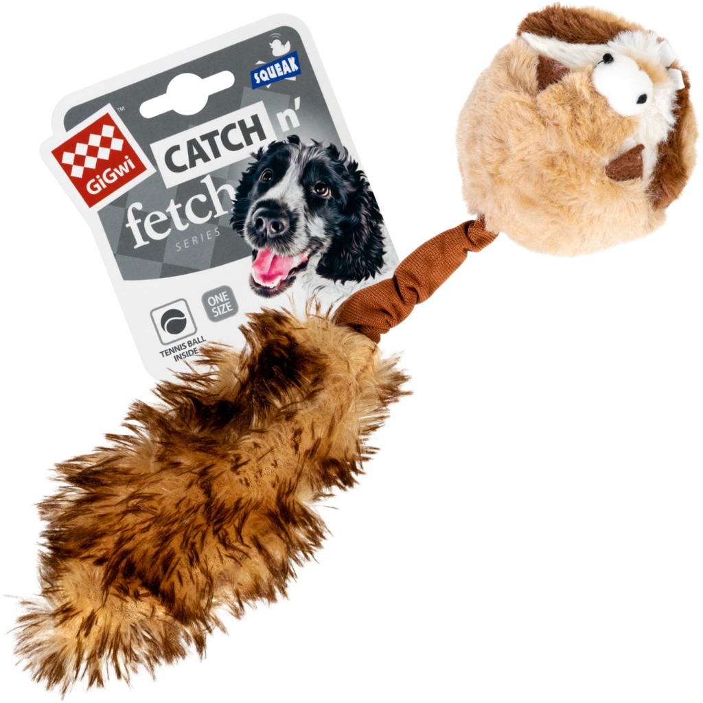 Іграшка для собак GiGwi Catch&fetch Барсук із двома пищалками 26 см (75039) - зображення 2