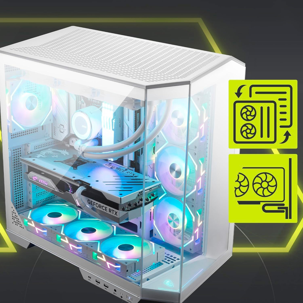 Корпус MSI MAG PANO 100L PZ WHITE - зображення 8