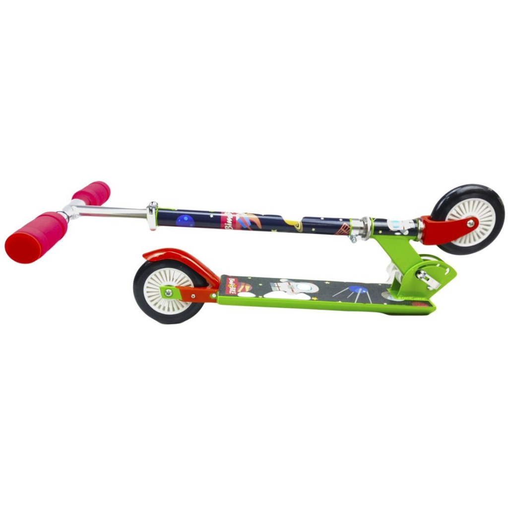 Самокат Bimbo Bike Cosmos 12`, чорний/зелений (75801-IS) - зображення 6