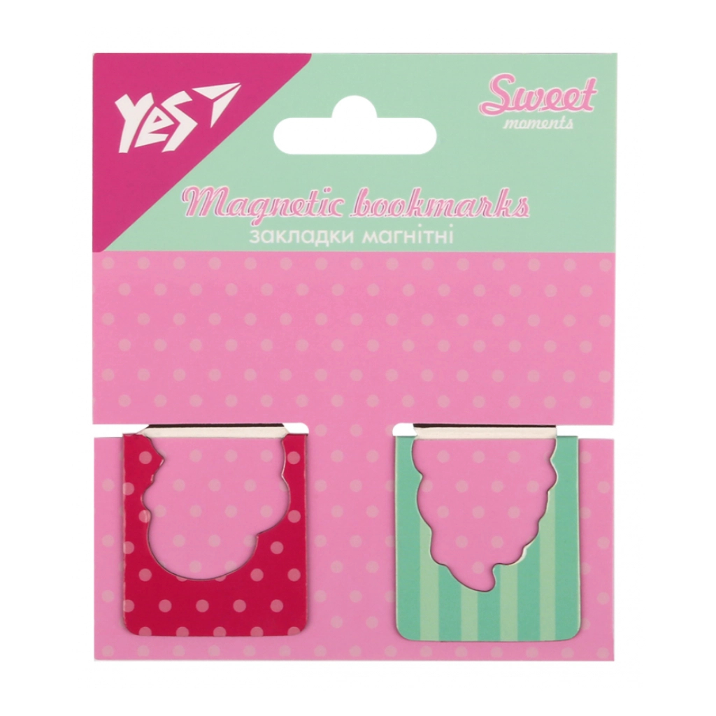 Закладки для книг Yes магнітні Sweet Cream, висікання, 2 шт (708401) - зображення 2