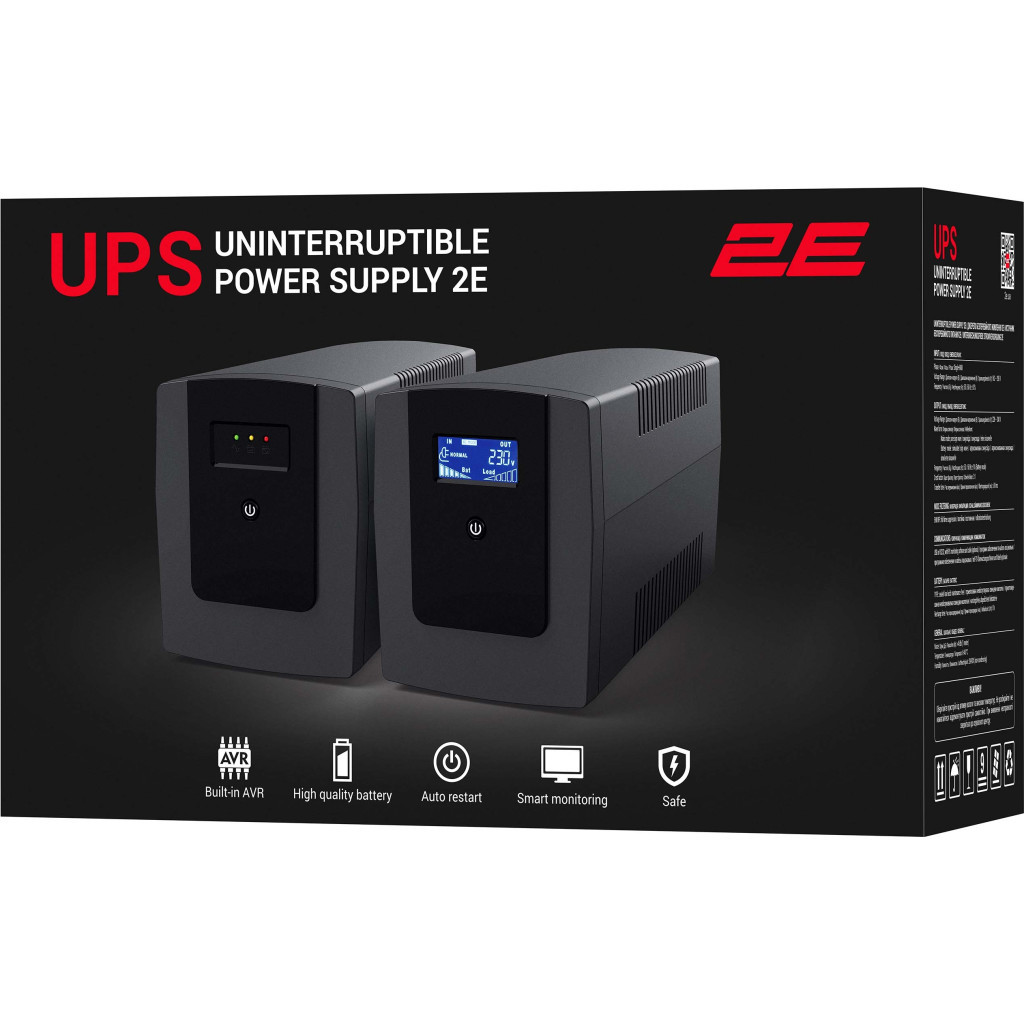 Пристрій безперебійного живлення 2E ED650, 360W (2E-ED650) - зображення 4