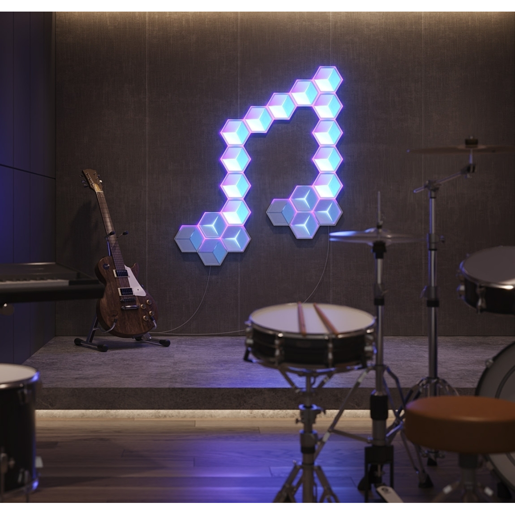 Світильник Govee H106A Glide Hexagon Light Panels Ultra Expansion Pack, 1pc, RGBIC, Wi-Fi/Bluetooth, Purple (H106A007-OF-EU) - зображення 6