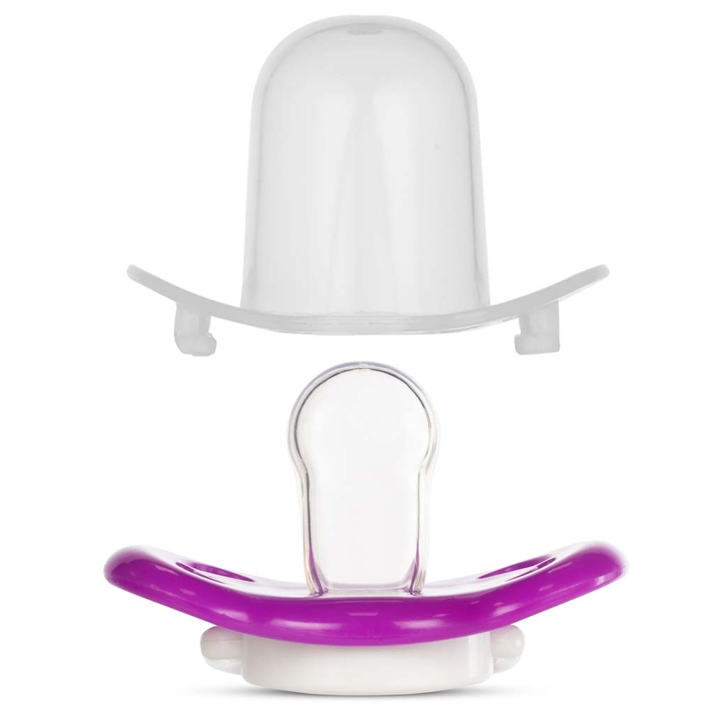 Пустушка Baboo Sea Life силіконова, 0+ міс (фіолетова) (5-031) - зображення 3