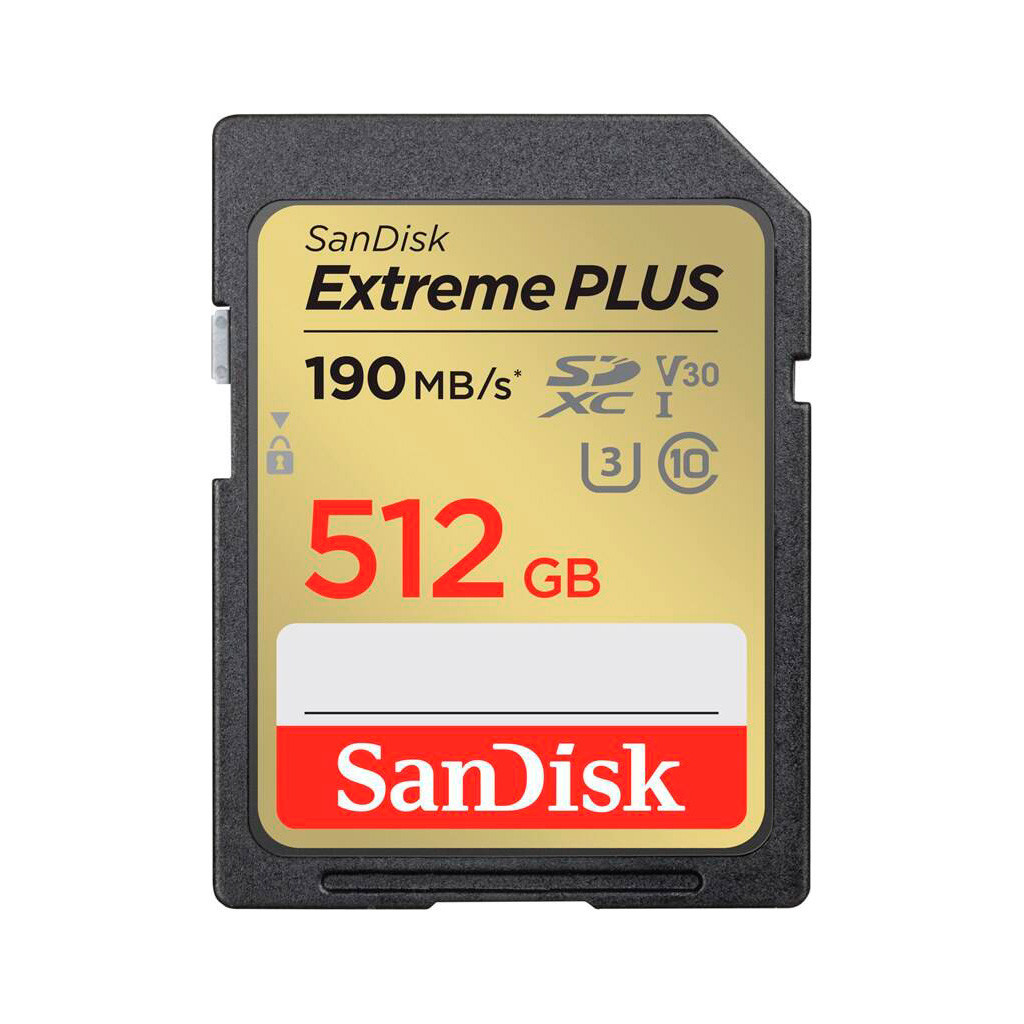 Карта пам'яті SanDisk 512GB SDXC class 10 UHS-I Extreme Plus (SDSDXWV-512G-GNCIN) - зображення 1