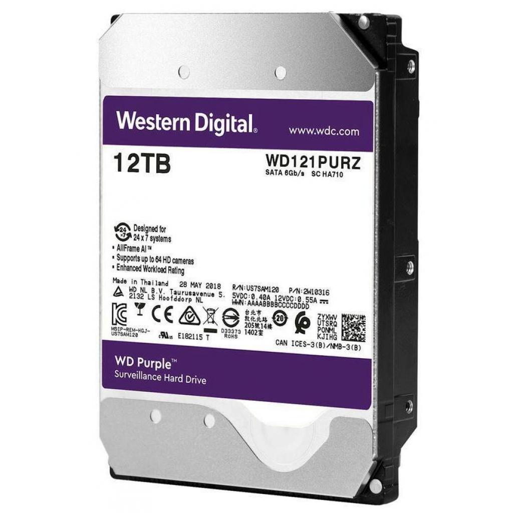 Жорсткий диск 3.5" 12TB WD (WD121PURZ) - зображення 3