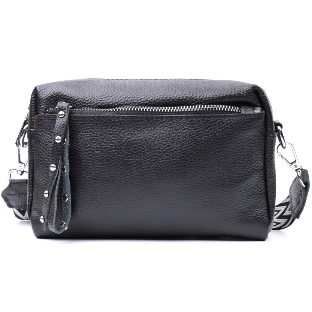 Сумка Vintage Жіноча шкіряна Чорна (22654) - зображення 5