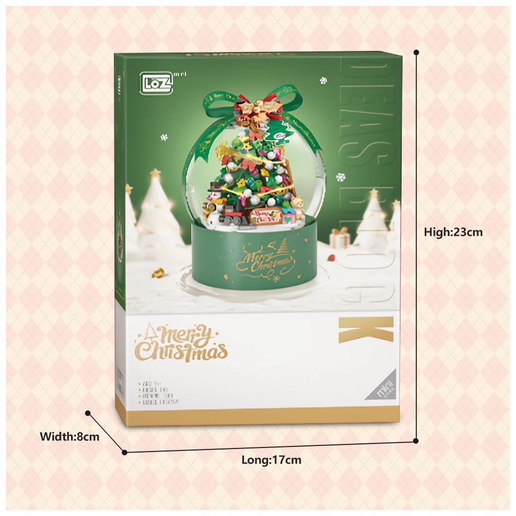 Конструктор LOZ mini Різдвяна ялинка без фігурок (1304) - зображення 4