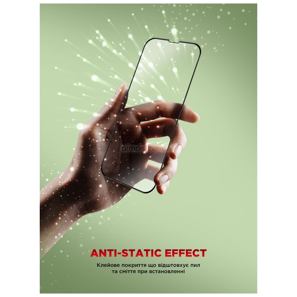 Скло захисне Armorstandart Icon Apple iPhone 16e / 14 / 13 / 13 Pro Black (ARM79553) - изображение 10