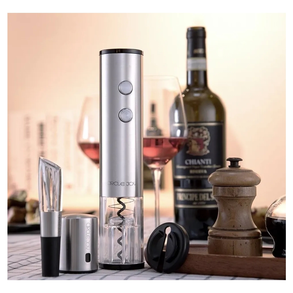 Винний набір Xiaomi Circle Joy Electric Red Wine Opener Set 4 in 1 (CJ-TZ02) (Ф03669) - изображение 6
