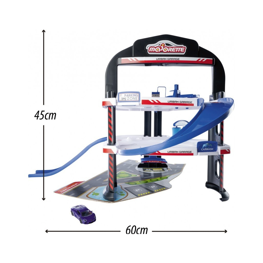 Ігровий набір Majorette Креатикс. Міський гараж 3 поверхи, 1 машинка (2059985) - зображення 2