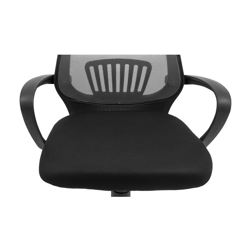 Офісне крісло Richman Стар Хром Піастра Сітка чорна + сіра (ADD0003156) - зображення 6