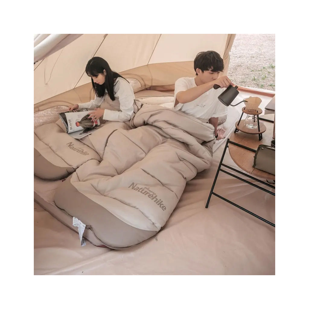 Спальний мішок Naturehike з капюшоном B400 NH21MSD11 Green (6927595788332) - изображение 6