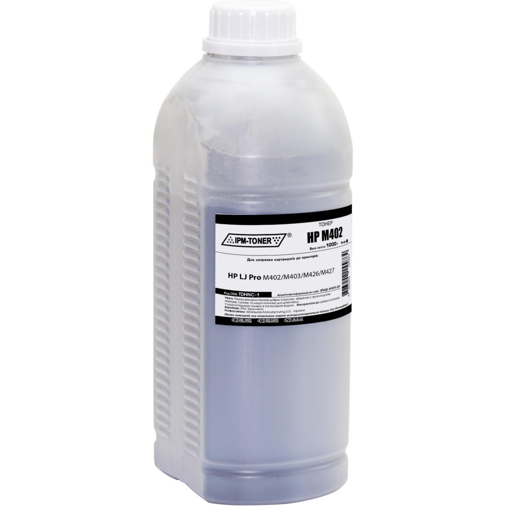Тонер IPM HP LJ Pro M402/M403/M426/M427, 1000г Black (TDHNC-1) - зображення 1