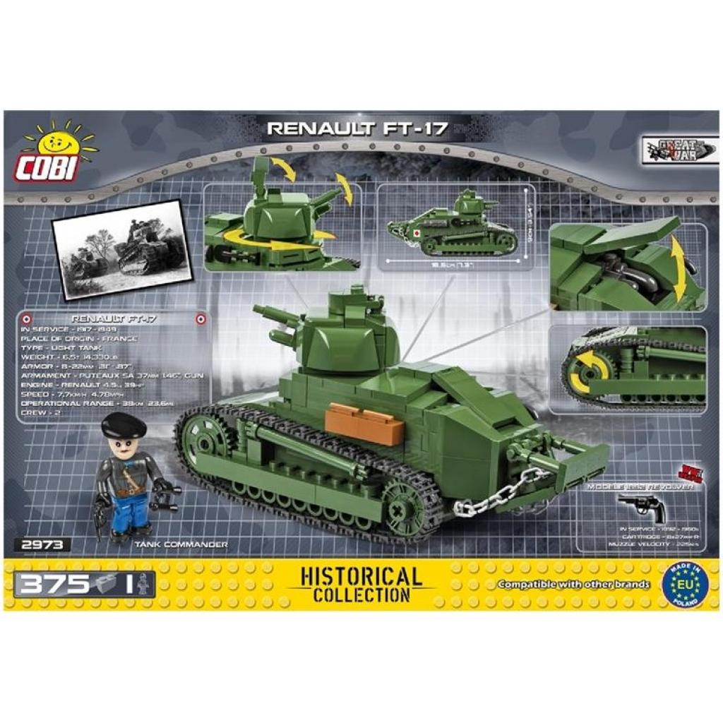 Конструктор Cobi Танк Рено ФТ-17 375 деталей (5902251029739) - зображення 10