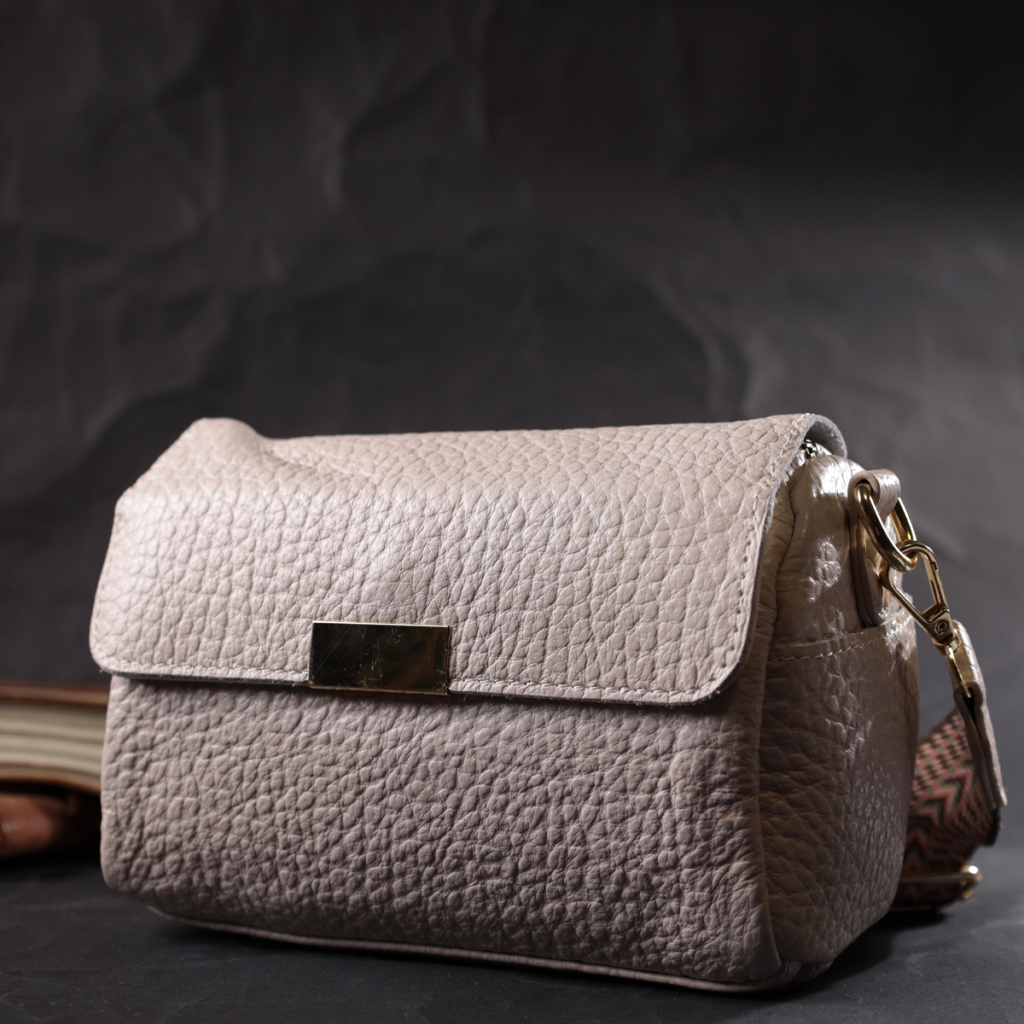 Сумка Vintage Шкіряна жіноча Біла (22404) - зображення 9