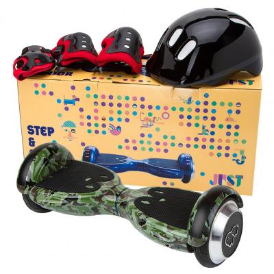 Гіроборд Just Step&GO Junior 4.5" Military Green Skull + Сумка та Набір захисту (SGMLY-S5BDSMG) - зображення 6